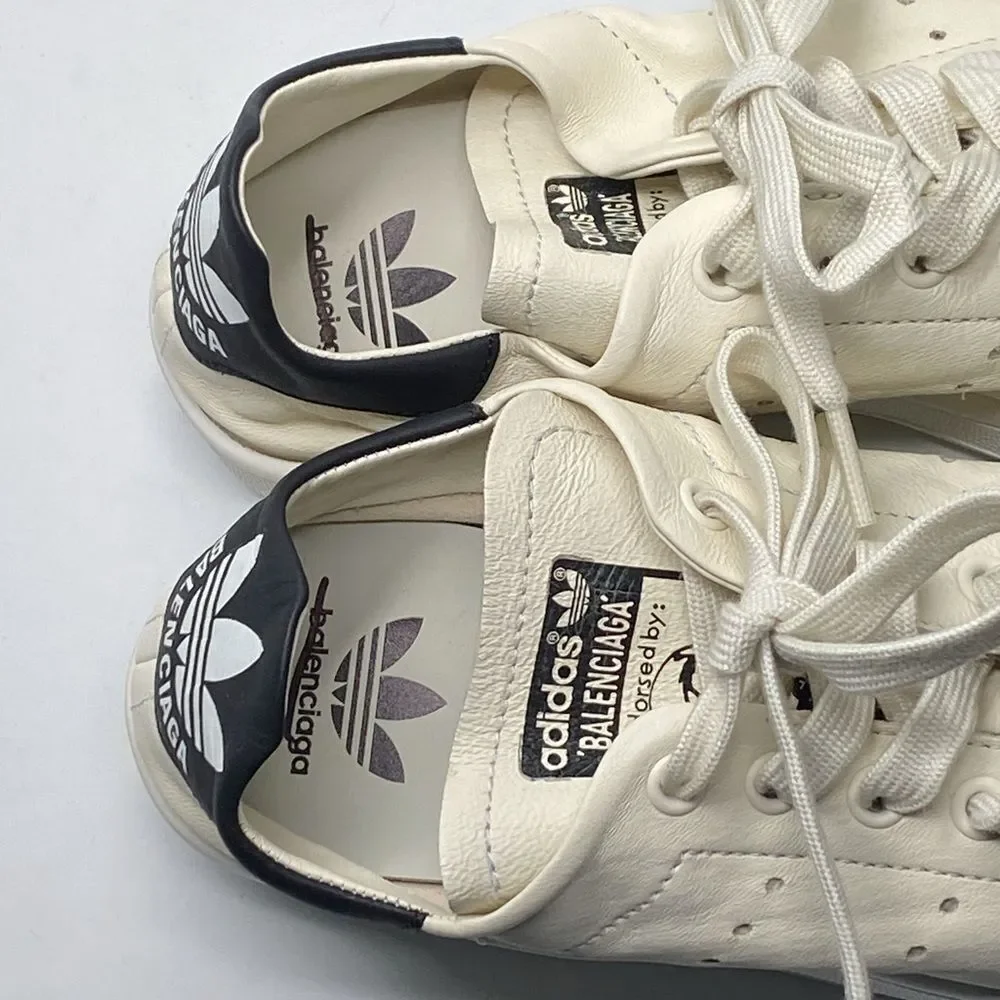 Balenciaga X Adidas Stan Smith Leather Sneakers size 37
